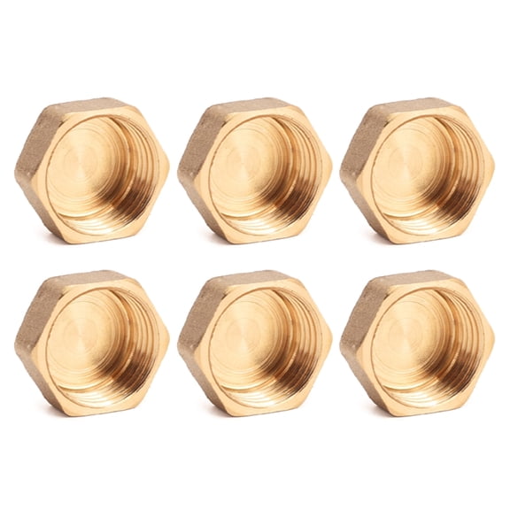 Tizuqe 6pcs/set Inner Threaded Pipe End Cover set Threaded Pipe End Seal Collection
