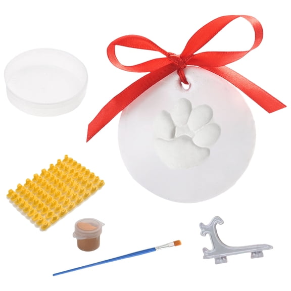 Tizuqe Pet's Paws Print in Clay with Easy to Use Keepsakes Set Do It Yourself Set