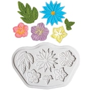 Tizuqe Petal Flower Fondant Mold Winter Leaf Flower Silicone Mold Petal Flower Molds