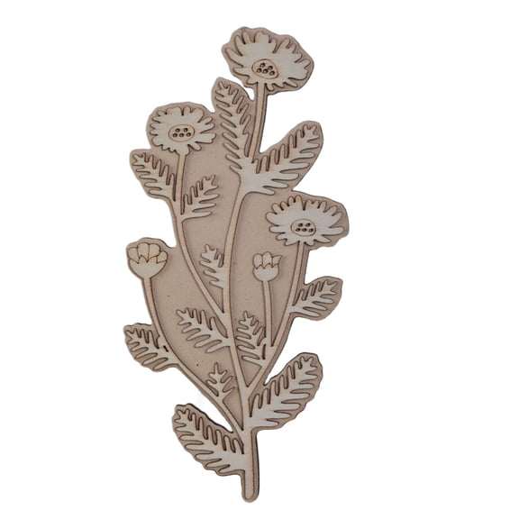 Tizuqe Plant Stamp Retro Flower Stamp Wood Stamp Plant Decorative Stamp DIY Art Craft Stamp for Crafting Scrapbook Painting