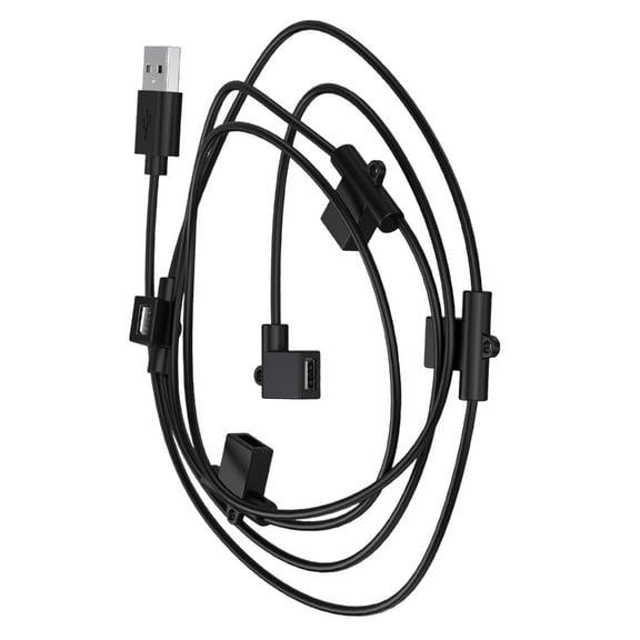 Tizuqe Plastic USB Charging Cord 5 Port 5V Output Supports Lights Fan Mobile Devices