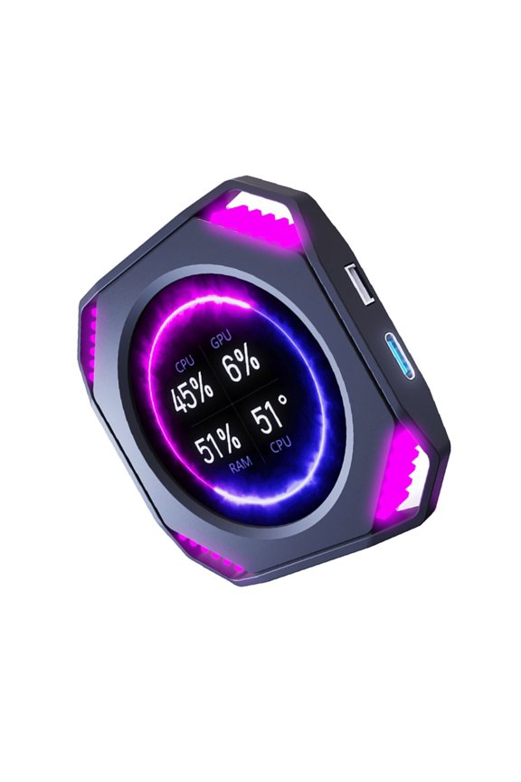Plugs and Play Computer Temperature Monitors Display Screen For Customs Builds