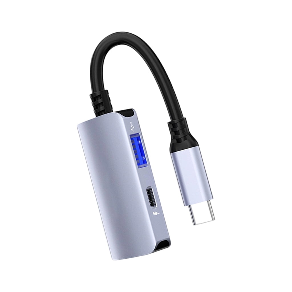 Tizuqe Plugs and Play Type C Hub Docking Station USB C to USB C Adapters for 4K 60Hz Display PD65W Charging for Electronics