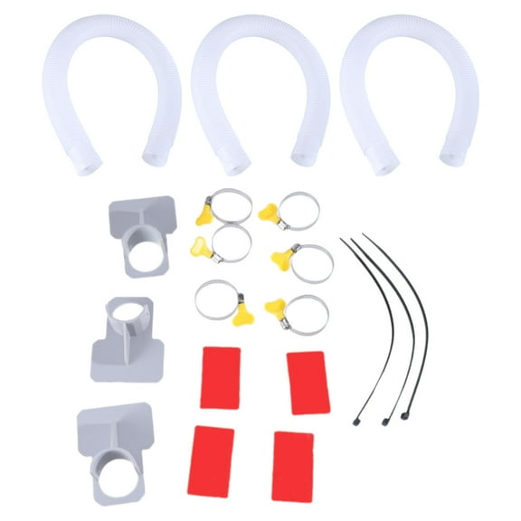Tizuqe Pool Maintenance with 59 Inch Pool Pump Hoses and Complete Mounting Fixings Kit
