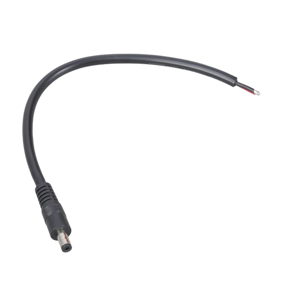 Tizuqe Power Pigtail Cable 5.5mmx2.5mm Male Plug to Bare Wire Open End Power Supply Repair Cord Bare Connector Pigtail