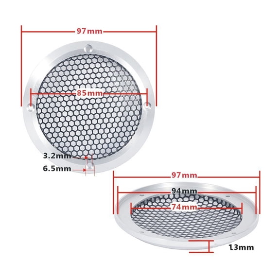 Tizuqe Practical Car Speaker Grill Cover Loudspeaker Cover for Car Modification