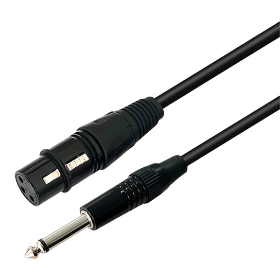 Tizuqe Professional 6.35mm to XLRR Male Interconnects Cable 1/4Inch to XLRR Male Cable for Studio and Live Sound Audios Setups