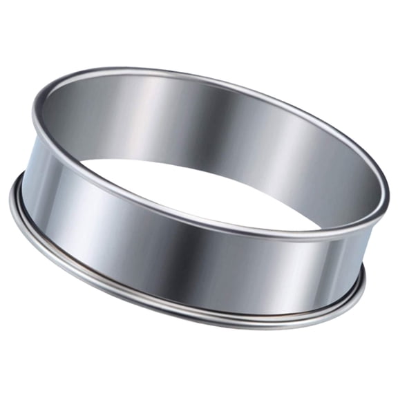 Tizuqe Professional Stainless Steel Round Baking Rings Cake Mould for Tarts and Eggs