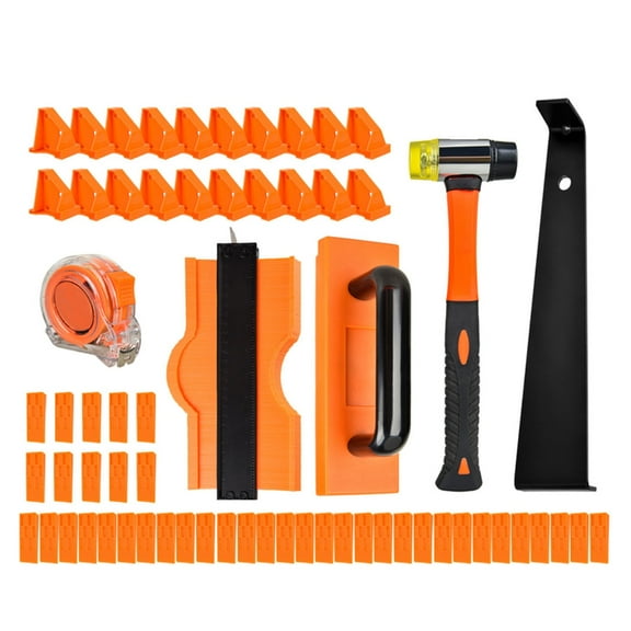Tizuqe Professional Woodworking Laminate Tool Kit Home Laminate Installation Kit Set Wood Floor Fitting Tool Hand Tool
