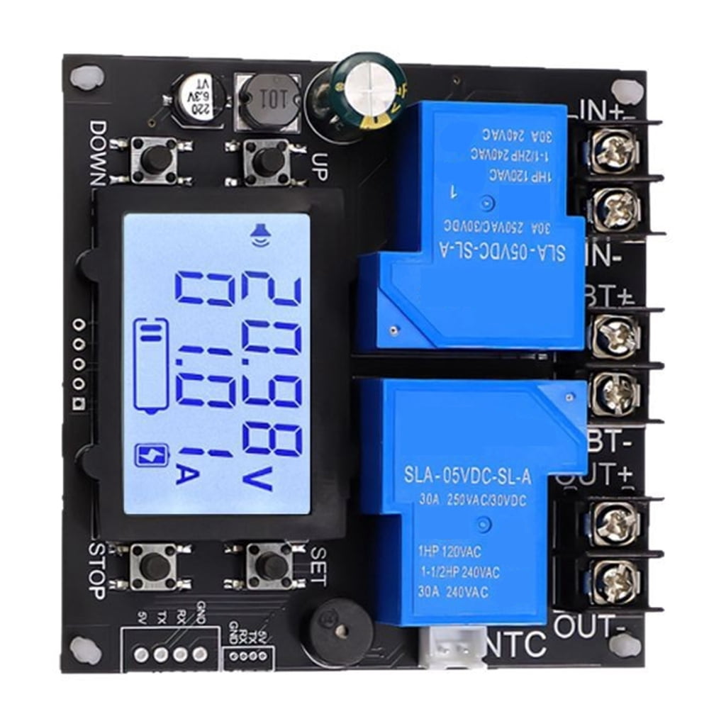 Tizuqe High Clear LCD Voltages Controller Auto Cutoff Relays 30A 10V ...