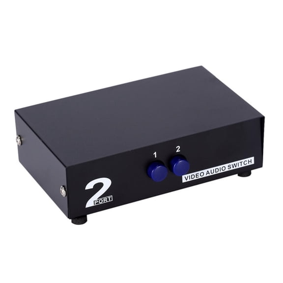 Tizuqe Quality 4 Input 1 Output A V Switcher Audios Video Selectors for Reliable Audios Video Source Management Media Devices