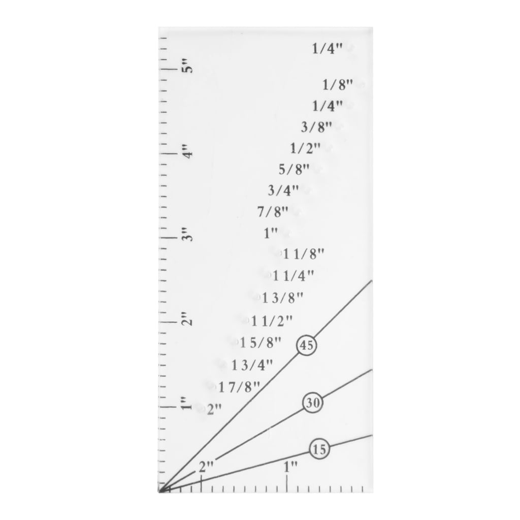Tizuqe Quilting Seam Guide Ruler Sew Seam Allowance Ruler with 45° Trim ...