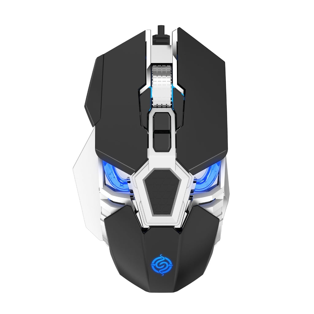 Tizuqe RGB Gaming Mouse Macro Programming Optical 6400DPI Adjustable 9 ...