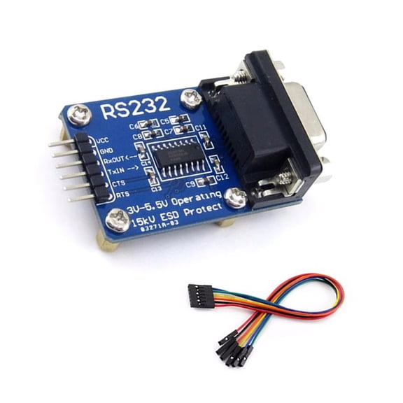 Tizuqe RS232 To UART Converter Module With ESD Protections Fast Speed Data Transfer For Robotics