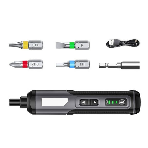 Tizuqe Rechargeable Electric Screwdriver 5N.m Torque 2000mAh Battery with LED Light for Various Applications and Projects