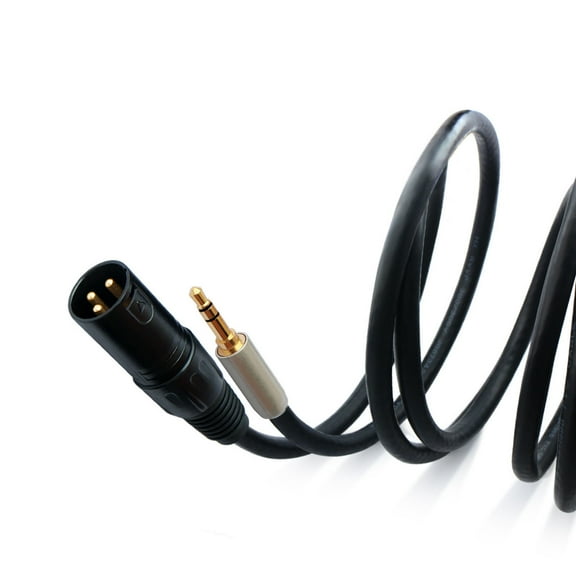 Tizuqe Reliable 1/8inch Mini Plug Stereo to XLRs Male Mic Cord Connection Cable