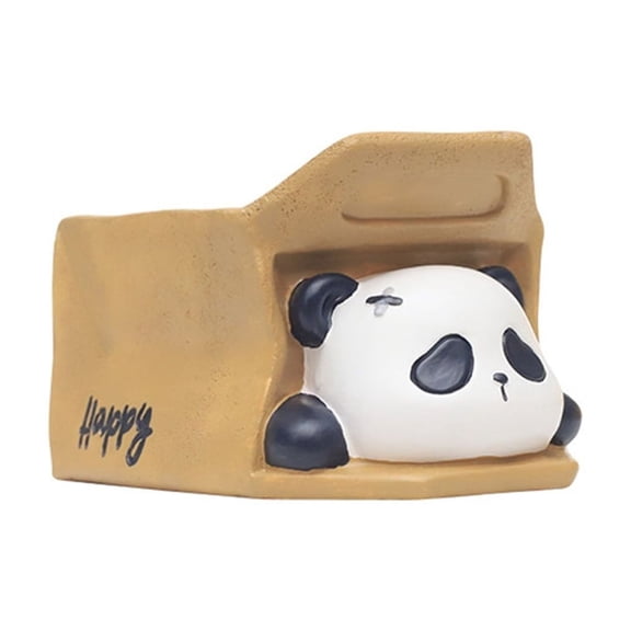 Tizuqe Resin Panda Succulent Planter Decorative Pen Holder for Living Room Or Study