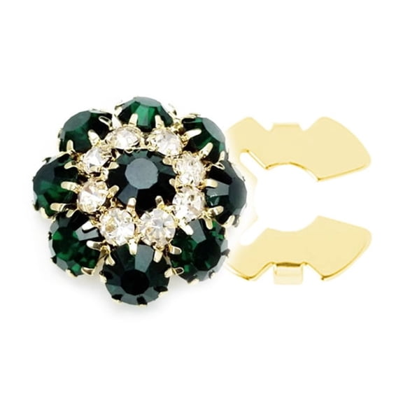 Tizuqe Rhinestones Button Cover Flower Button Cover Decorative Button for Men Women