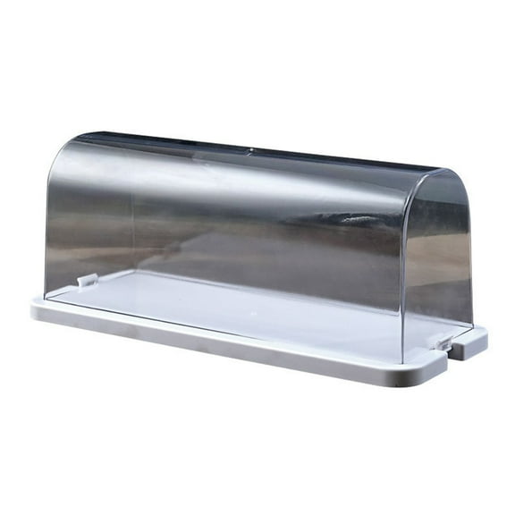 Tizuqe Roll Cake Display Container with Clear Dome Plastic Muffins Cheese Pastry Dessert Display Boxes Food Storage Holder