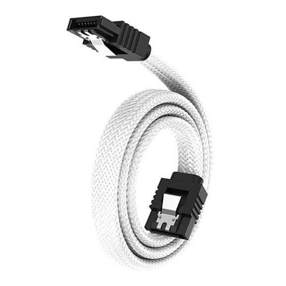 Tizuqe SATA3.0 6GB/s Computer Internal Cable 50cm Locking Latches Connectors Nylons Braideds AntiKink For SSDs HDD Compatibility
