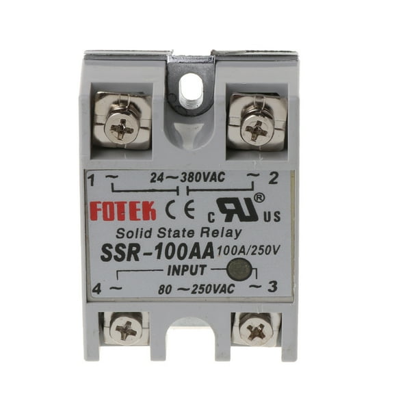 Tizuqe 24V-380V SSR-100AA Single Phase Solid State Relay Module Temperature Controller