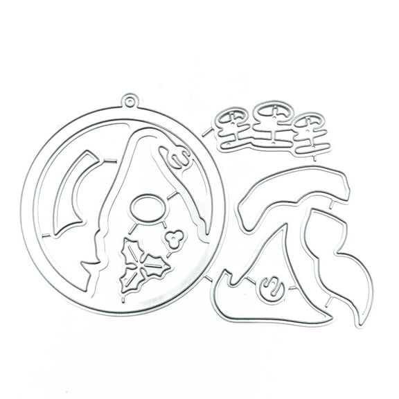 Tizuqe Santa Clause Embossing Die Cuts for Birthday Card Making DIY Craft Scrapbooking