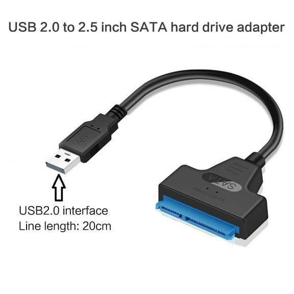 Tizuqe Sata to USB 3.0/2.0/Type C Adapter, Hard Drive Adapter Cable Converter for Universal 2.5 Inch Sata HDD SSD