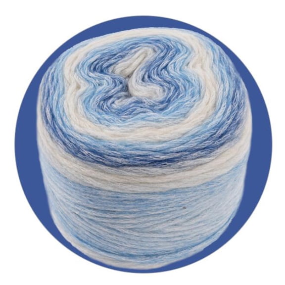Tizuqe Segment Dyed Knitting Wool Yarn DIY Wool Couture Making Material for Crocheting
