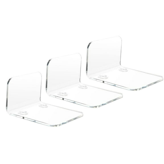 Tizuqe Set of 3 Acrylic Floating Shelves for Surveillances Cameras Elegant Storage Rack
