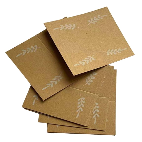 Tizuqe 50 Brown Color White Linen Texture Place Cards Name Cards for Weddings, Meetings, and Celebrations