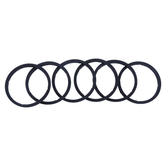 Tizuqe Set of 6 Cup Lid Rings Replacements for Glass Cups Flexible Silicone Water Cup Gasket Waterproof Colorful Seal Rings