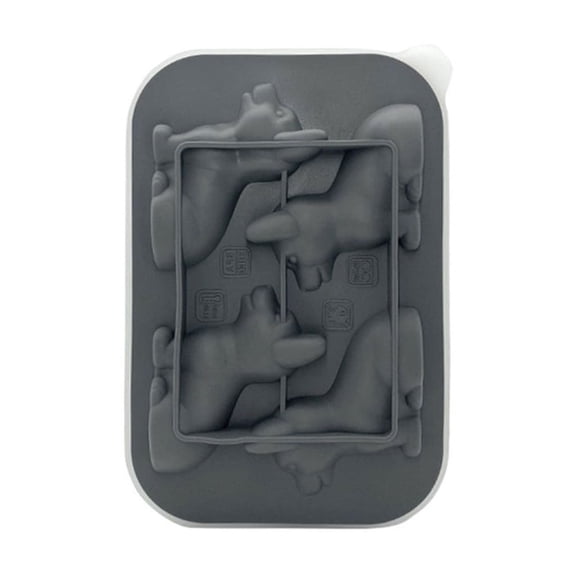 Tizuqe Silicone Ice Cube Maker Dog Shaped Kitchen Ice Cube Moulds Flexible DIY Ice Tray
