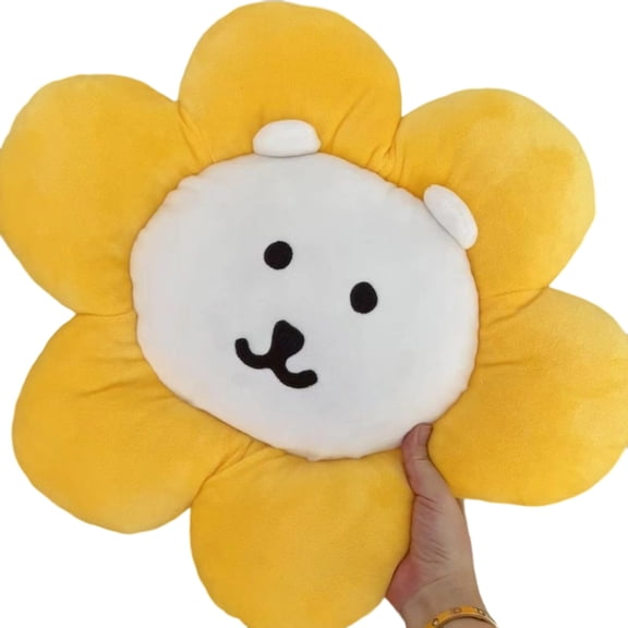 Tizuqe Soft Plushes Flower Pattern Floor Cushions For Nursery Bedroom Sofa Supportive Seat Pillows 45x45cm