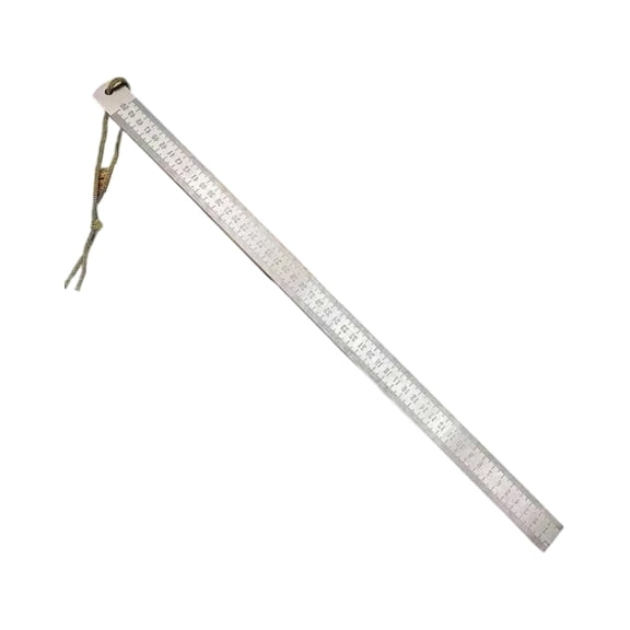 Tizuqe Stainless 50cm 20in Straight Ruler Thickened Measurement Tool Car Mount Defense Ruler Inch MM Double Side Scale