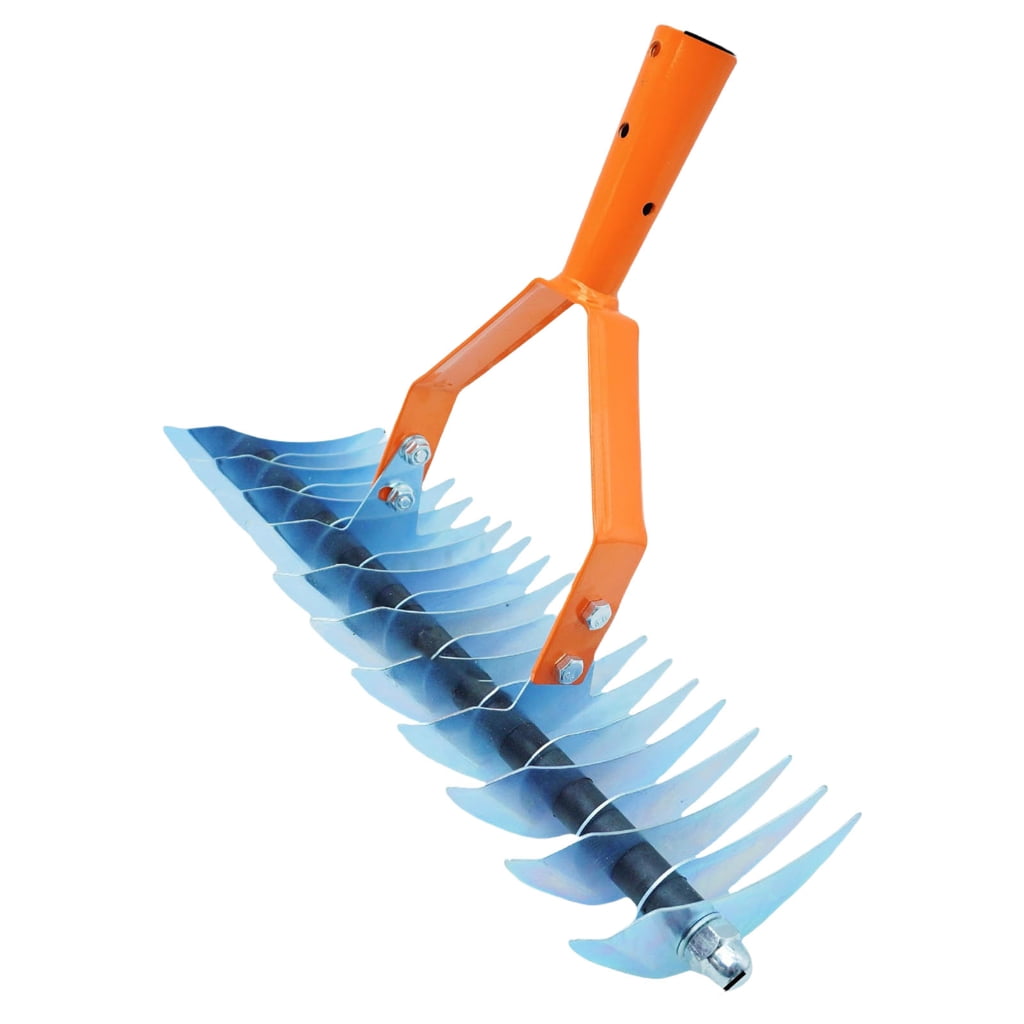 Tizuqe Stainless Steel Garden Dethatcher Rakes 1.7M Extendable Handle Multi Functional Tool For Lawn Moss Debris Management