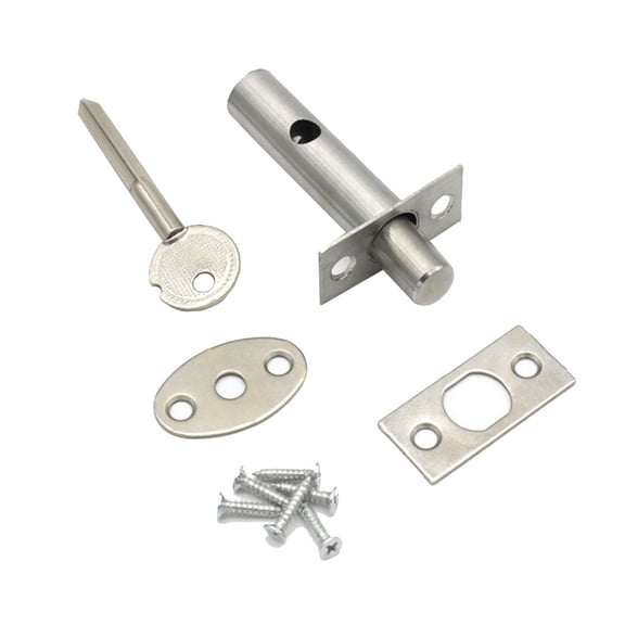 Tizuqe Security Door Bolts With Fitting & Star for Key Secure Strong Dead Lock Stainless Steel Invisible Latches Bolts
