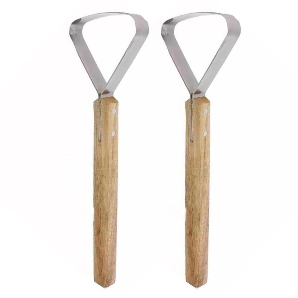 Fleshing Kit Tizuqe Stainless Steel Leather Fleshing Tool Leather Craft Slicing Tool ...