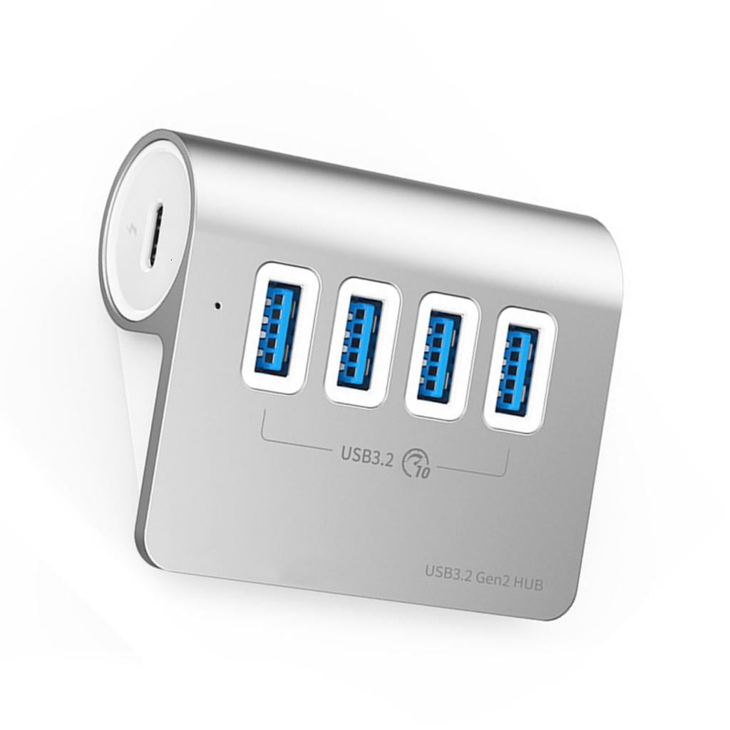Tizuqe Streamlines Workspaces USB3.2 Hub, USB Splitter Fast Data &Strong Power Adapter