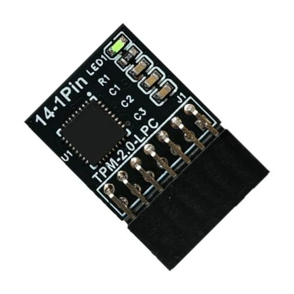 Tizuqe TPM2.0 Encryption Security Module Remote Card 14Pin LPC Module Computer Adapter
