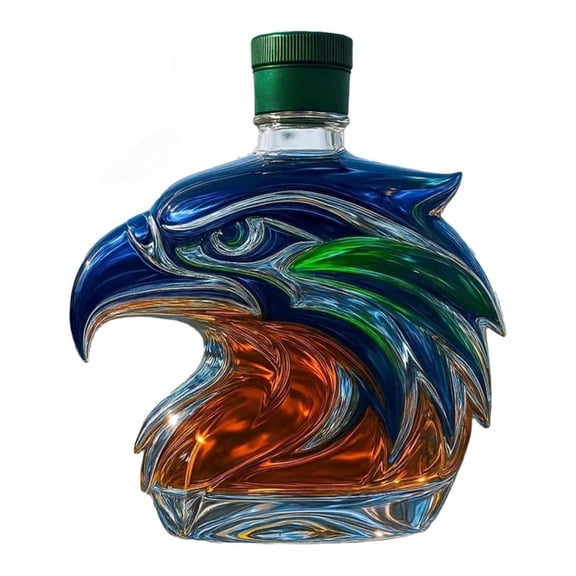 Tizuqe Team Pride Carafes With Intricate Seahawk Design Durable Crystal For Games Day