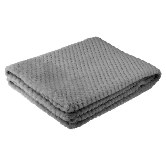 Tizuqe Thickened Solid Color Pineapple Grid Blanket Coral Fleece Lightweight Throw Blanket for Sofa Bed Winter Soft Warm Blanke
