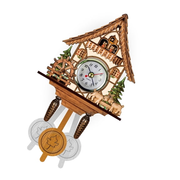Tizuqe Timelessly Wood Cuckoo Clock Perfect For Nature Lover Accurate Movements