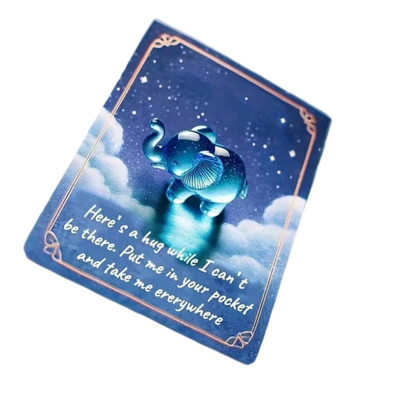 Tizuqe Tiny Elephant Resin Miniature Small Figurine Desk Decoration for Wedding