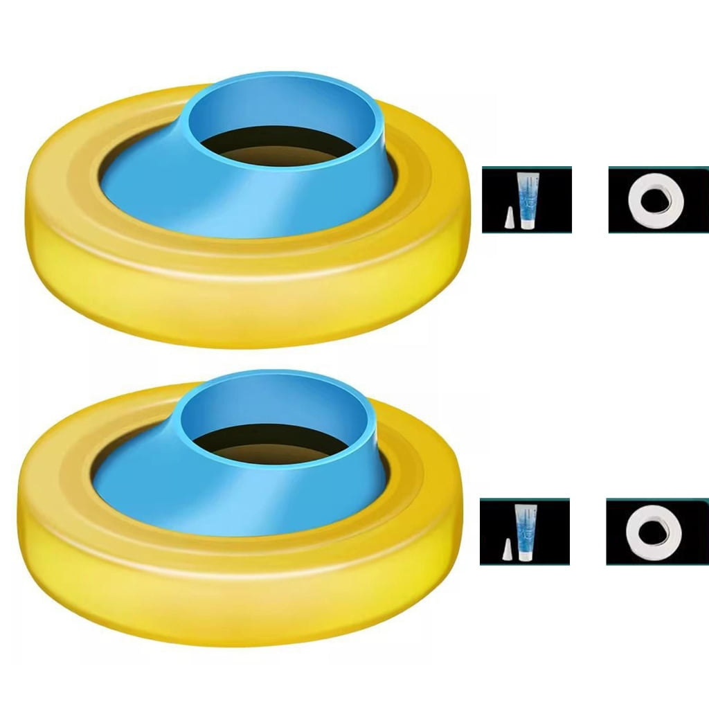 Toilet Installation Flange Seal Set – Rubber Sealing Ring & Hardware, 7" Diameter, Leak-Proof Upgrade