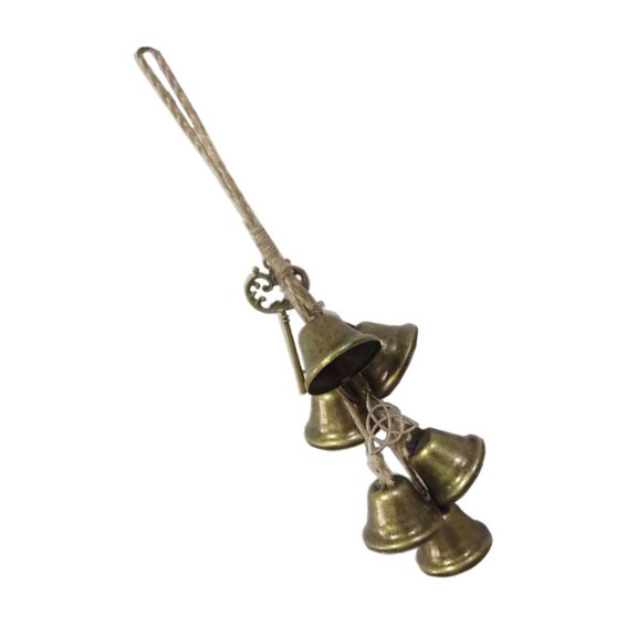 Tizuqe Traditional Witch Iron Wind Chimes Outdoor Garden Decoration Hang Pendants