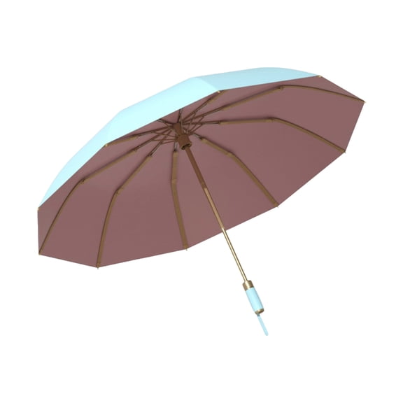 Tizuqe Travel Friendly Auto Umbrellas 8 Bone Sun Rain Two Defense Foldable Design