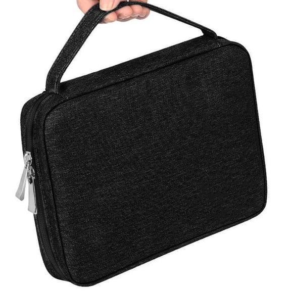 Tizuqe Travel Watch Handbag Organizer Box for Case Smartwatch Holder Watchband Storage for Case Band Strap Carry Bag Double Lay