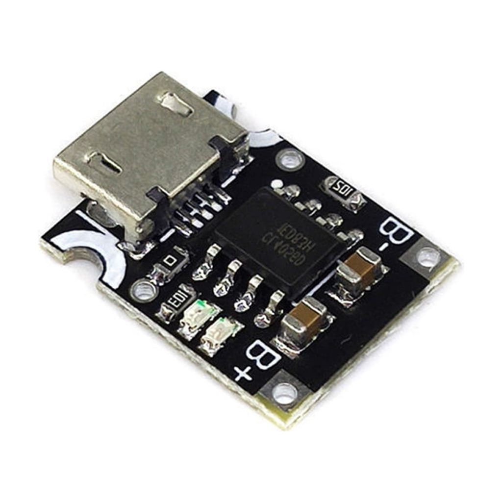 Yooghuge TP4057 USB-C Ladeplatine 5V 1A – Sicherer Laderegler Für 18650 & Polymer-Akkus (3,7V)