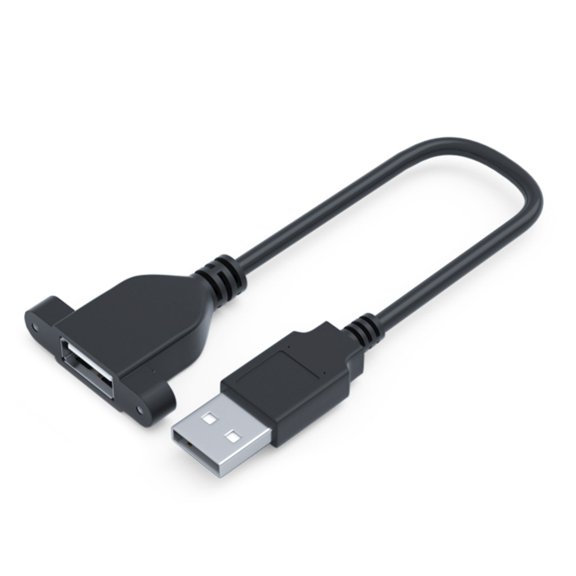 Tizuqe USB 3.0 Extension Cable USB 3.0/USB 2.0 Male to Female Adapter Cord with Screw Panel Mount for Industrial Computer PC