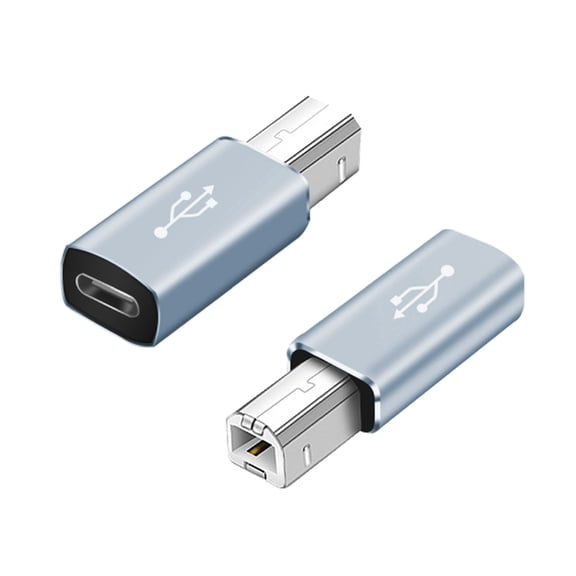 Tizuqe Type C Female to Square USB Male Adapter for Electronic Instrument Converter USB C Adapter for Printer Scanner